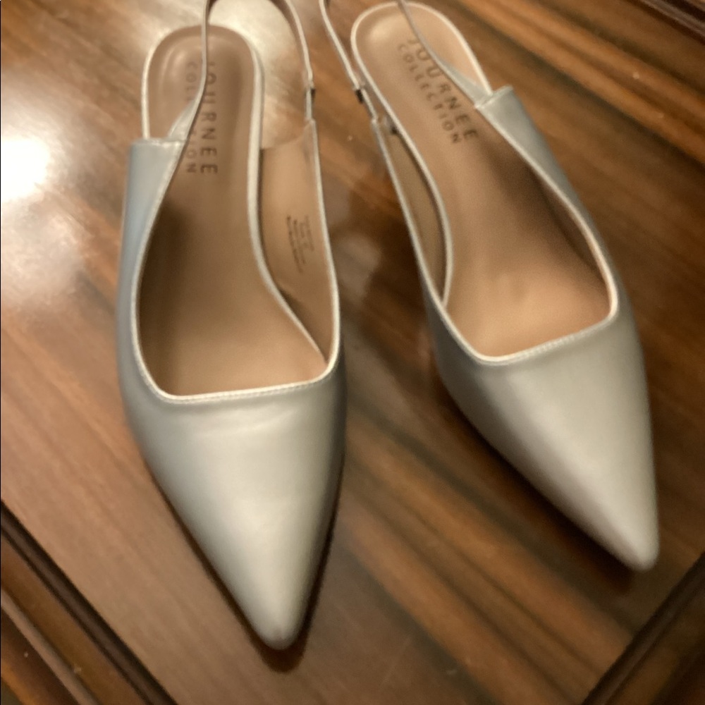 Silver Kitten heels